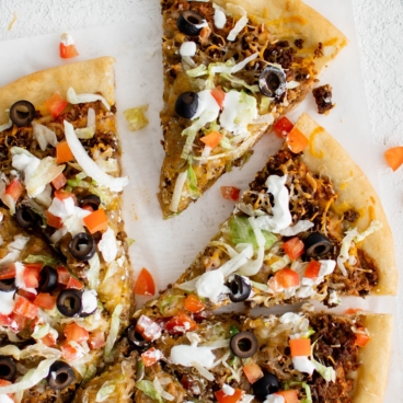 Taco pizza