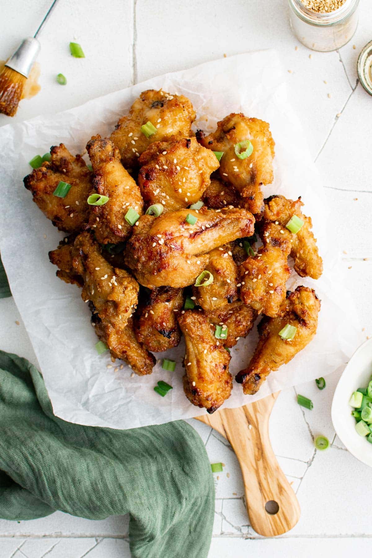 chicken drumettes on a cutting board