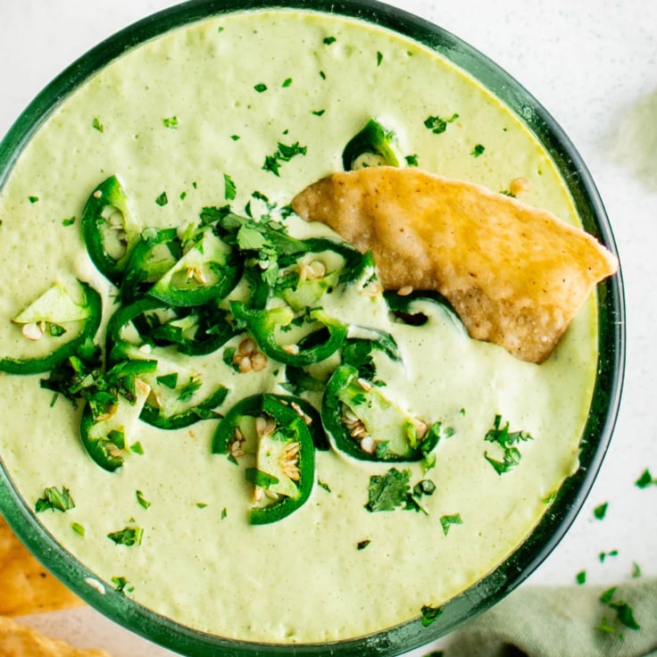 Creamy Jalapeno Ranch Dip Recipe (Chuy's Chip Dip Copycat)