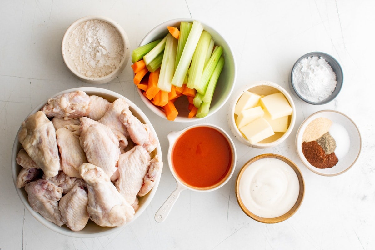 ingredients for buffalo wings