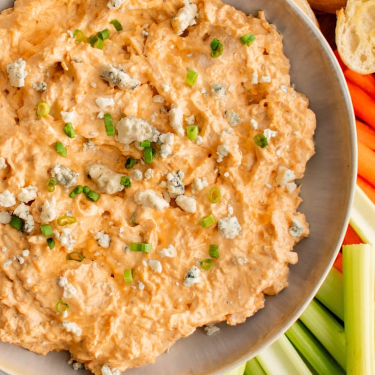 Slow Cooker Buffalo Chicken Dip - Yellow Bliss Road