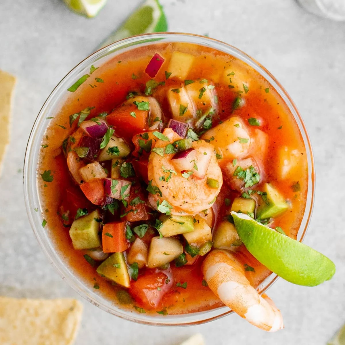 Mexican Shrimp Cocktail (Cóctel de Camarónes)