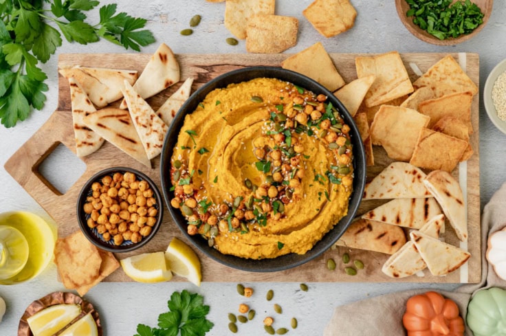 Pumpkin Hummus - Yellow Bliss Road