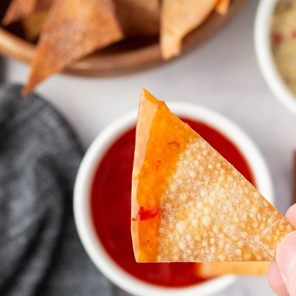 Air Fryer Wonton Chips