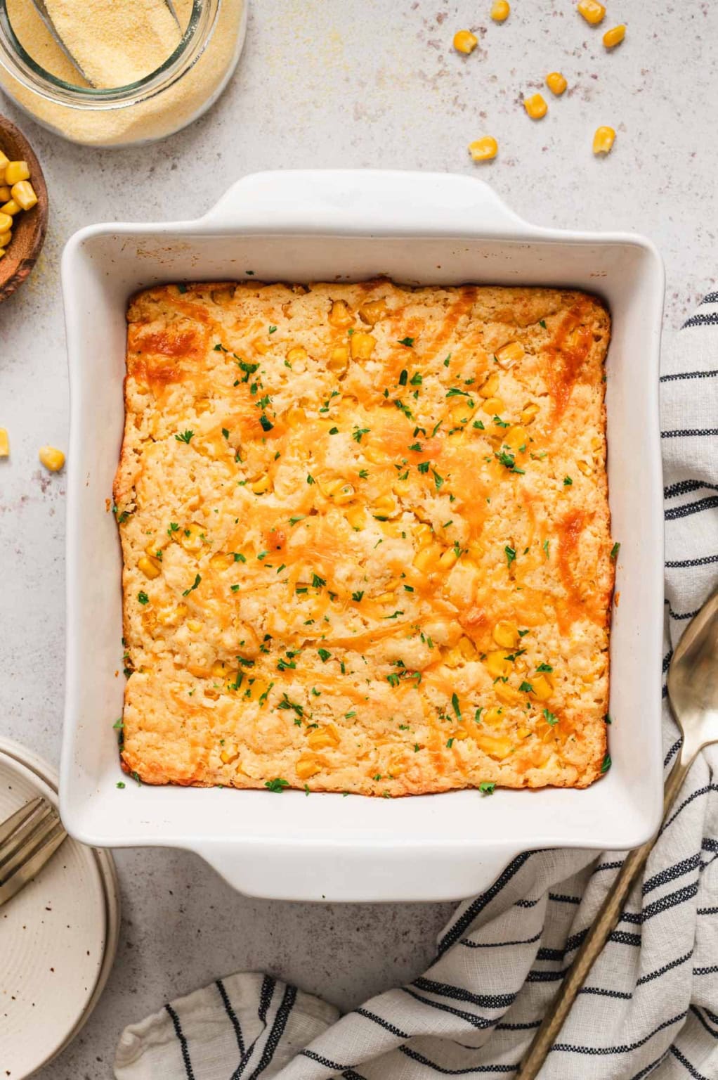 Creamy Cornbread Casserole (Corn Casserole Recipe)