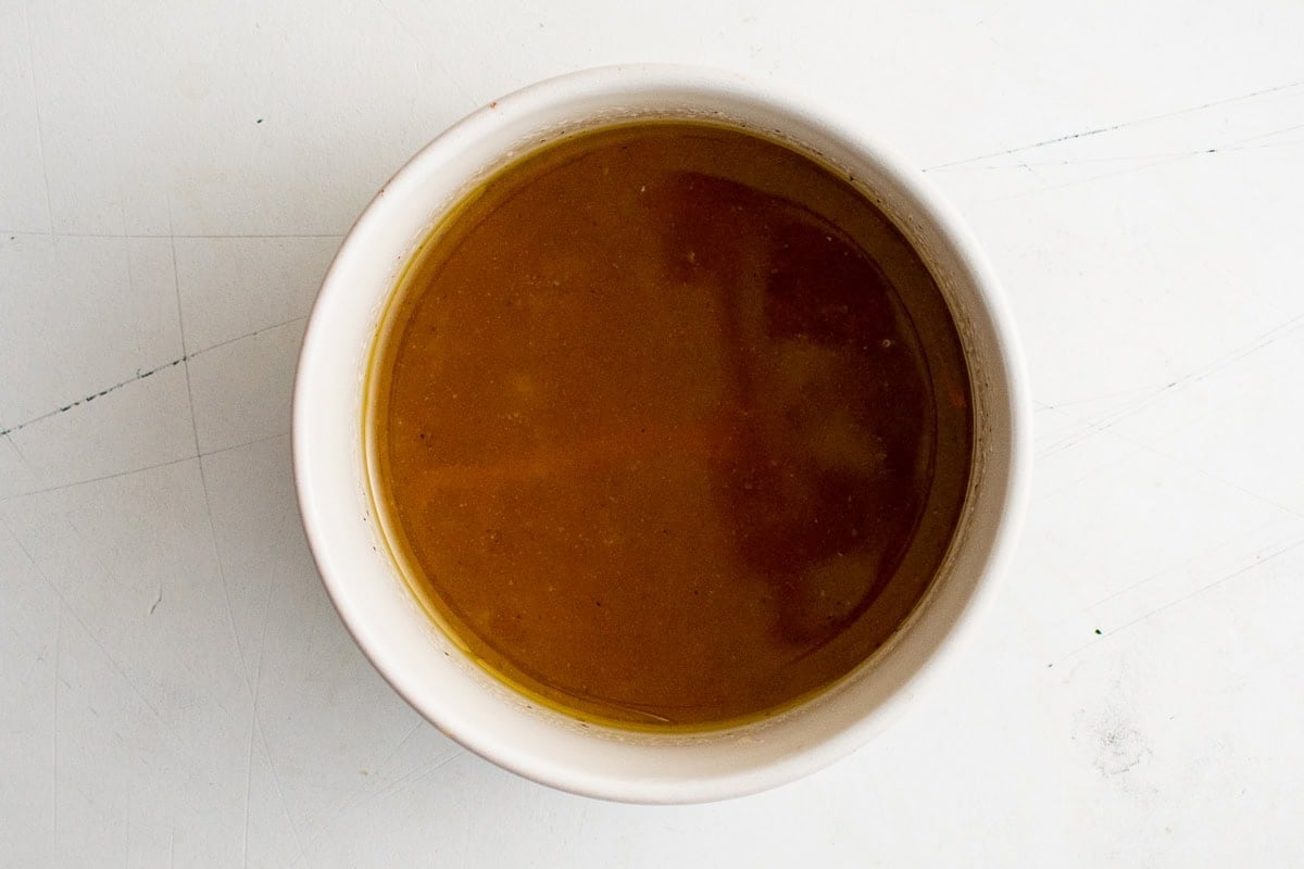 salad dressing in a bowl