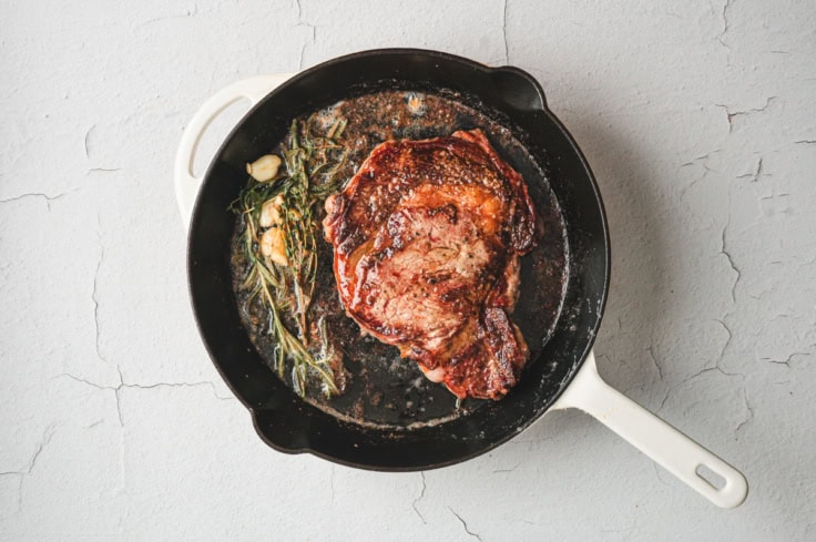 View of Ribeye Steak Recipe {Easy Pan-Seared Method} – Yellow Bliss Road