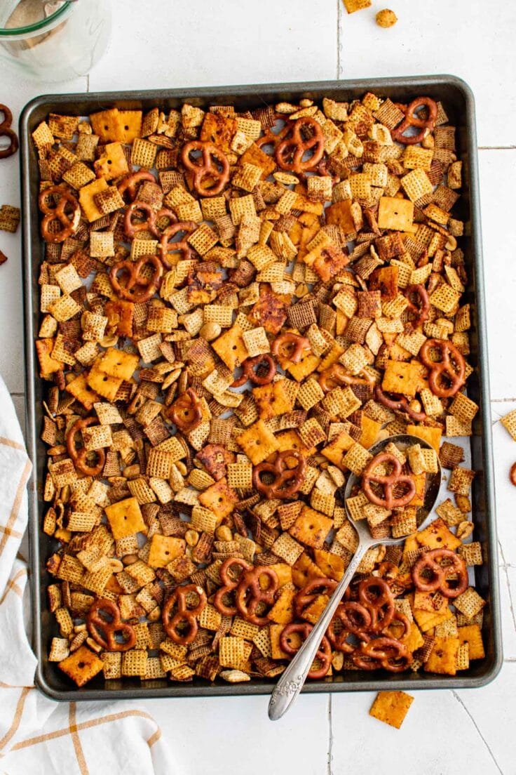 Spicy Chex Mix {Easy Recipe for Holidays or Game Day} – Yellow Bliss Road