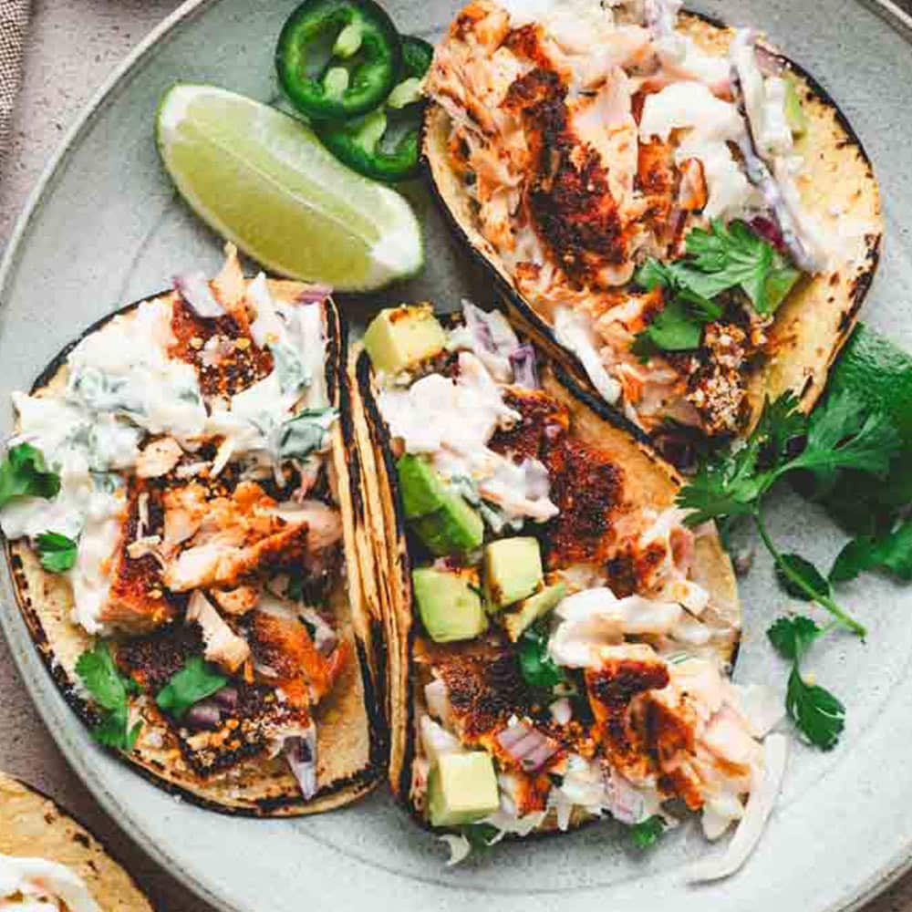 Chipotle Salmon Tacos