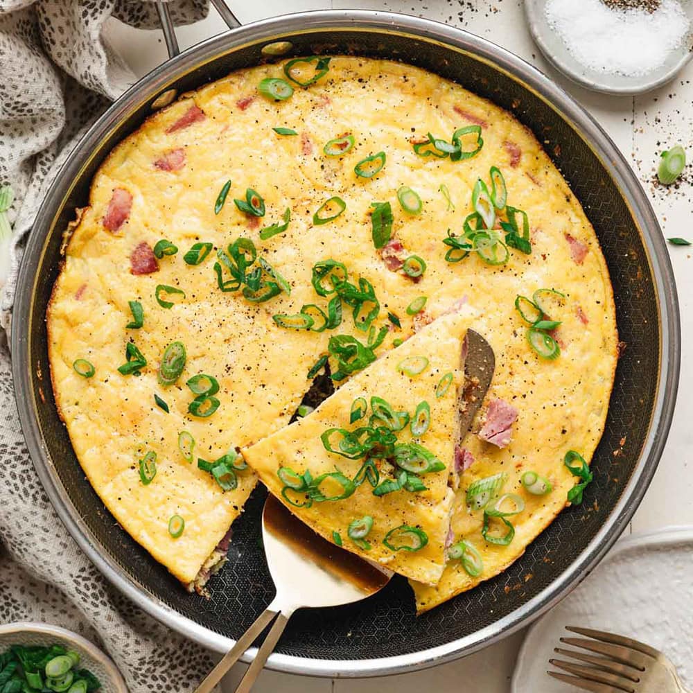 Easy Ham and Cheese Frittata