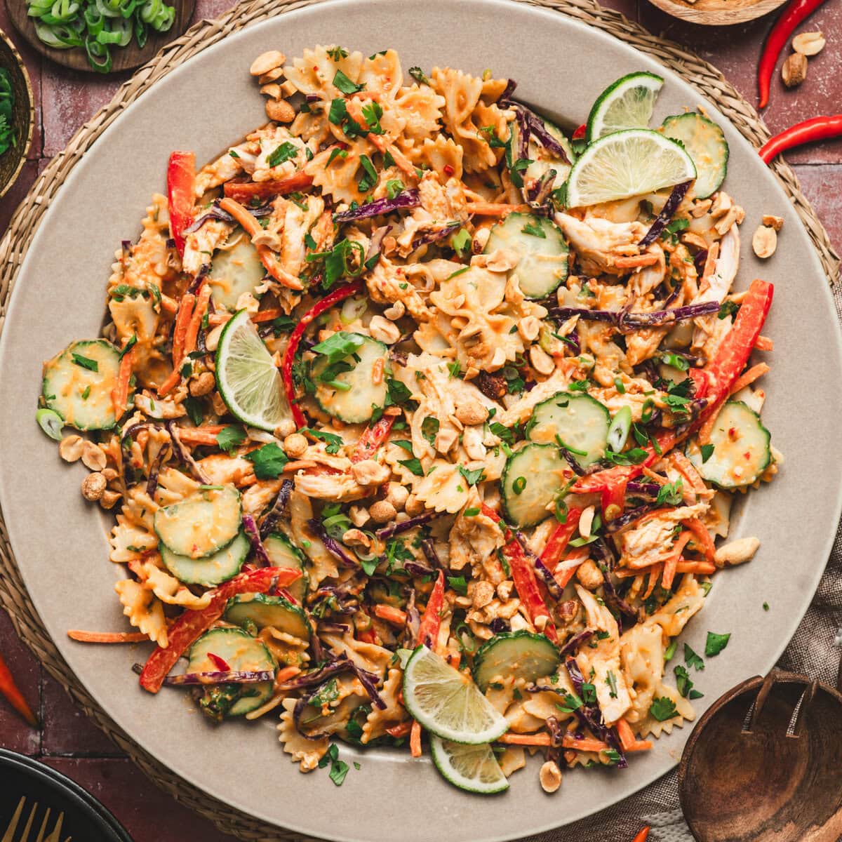 Thai Chicken Pasta Salad